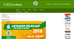 Desktop Screenshot of lsg-lieskau.de
